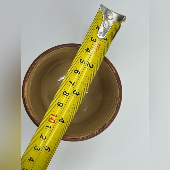 Vintage 70s ‘Fine Quality Coffee’ Mushroom Ceramic Mugs - Set of 2 Spice Brown - Picture 15 of 15